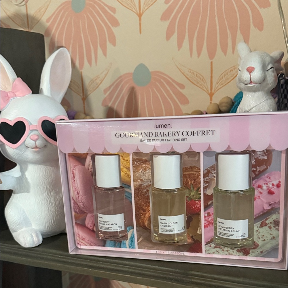 Lumens Gourmand Bakery Coffret Perfume Set - Pink and Cream